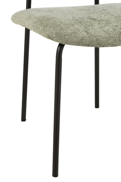 J-Line Eetstoel Textiel/Metaal Muntgroen