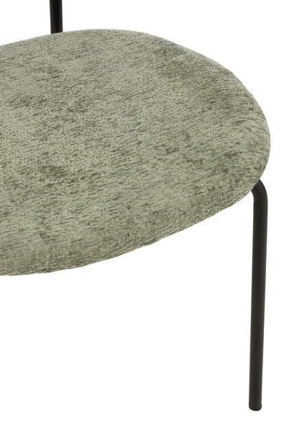 J-Line Eetstoel Textiel/Metaal Muntgroen