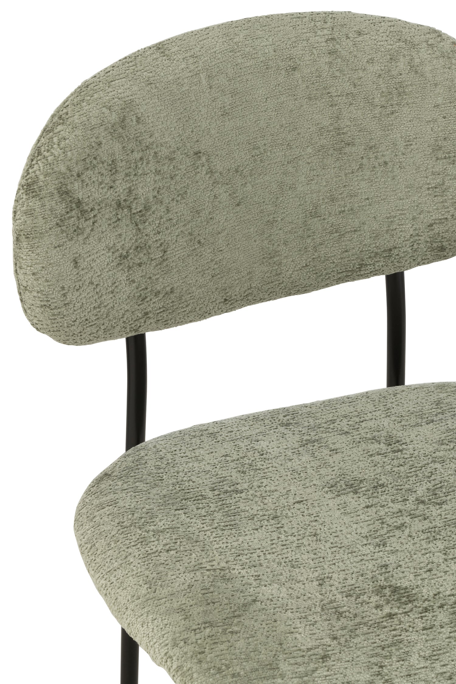 J-Line Eetstoel Textiel/Metaal Muntgroen