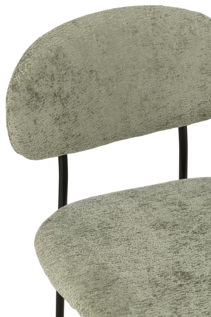 J-Line Eetstoel Textiel/Metaal Muntgroen