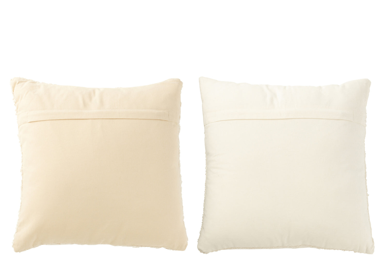 Kussen Vierkant Los/Strak Geweven Katoen Room Assortiment Van 2
