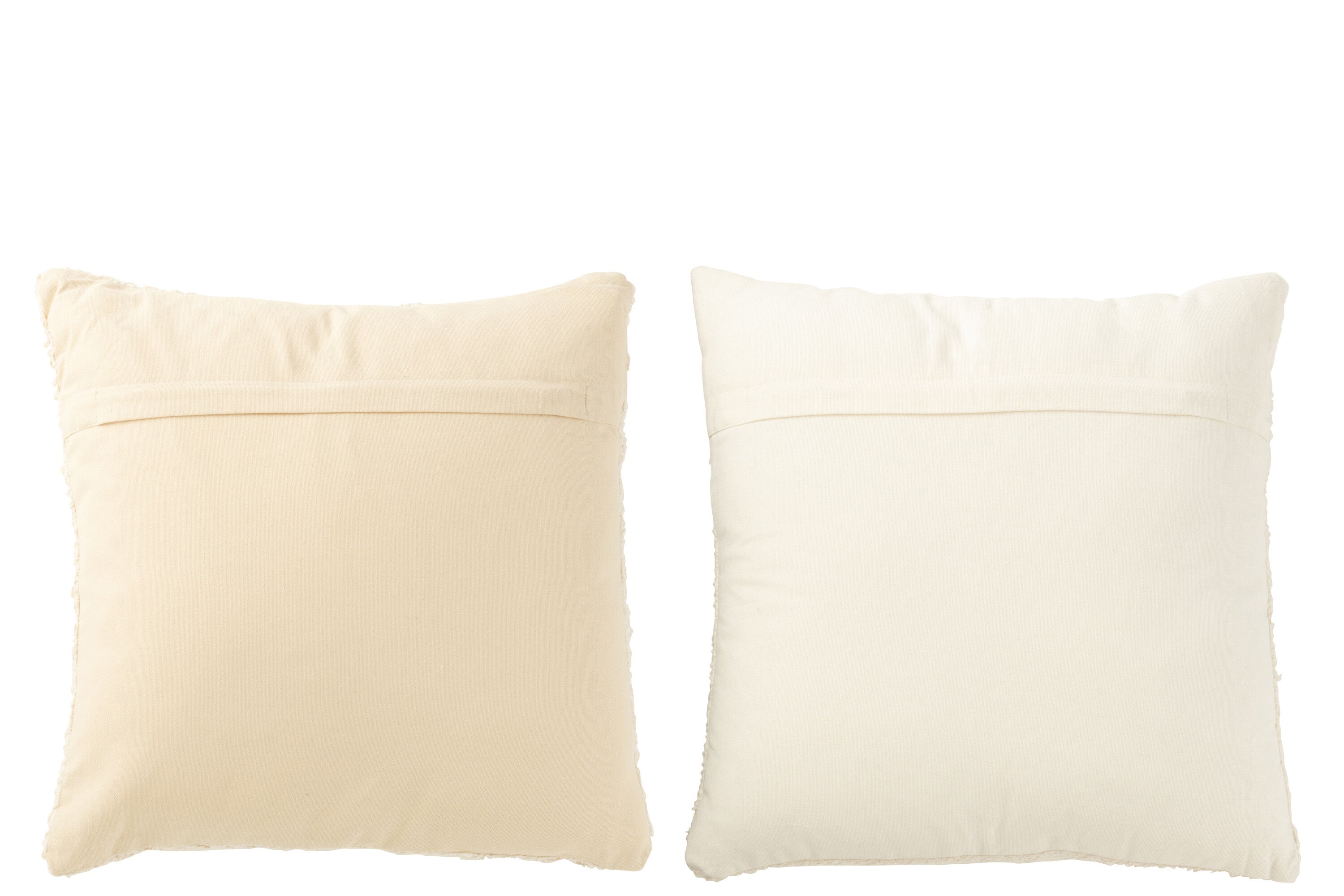 Kussen Vierkant Los/Strak Geweven Katoen Room Assortiment Van 2