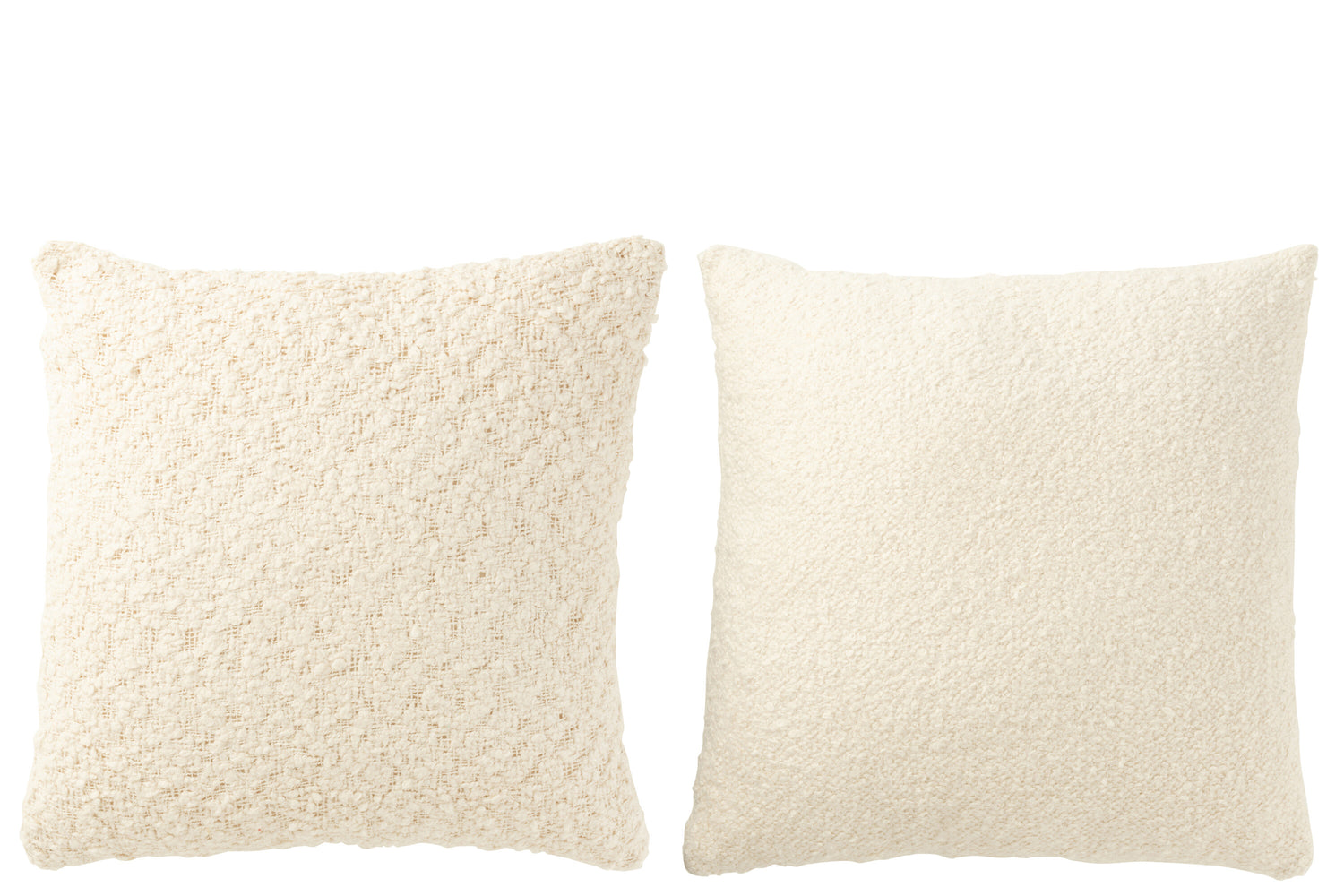 Kussen Vierkant Los/Strak Geweven Katoen Room Assortiment Van 2