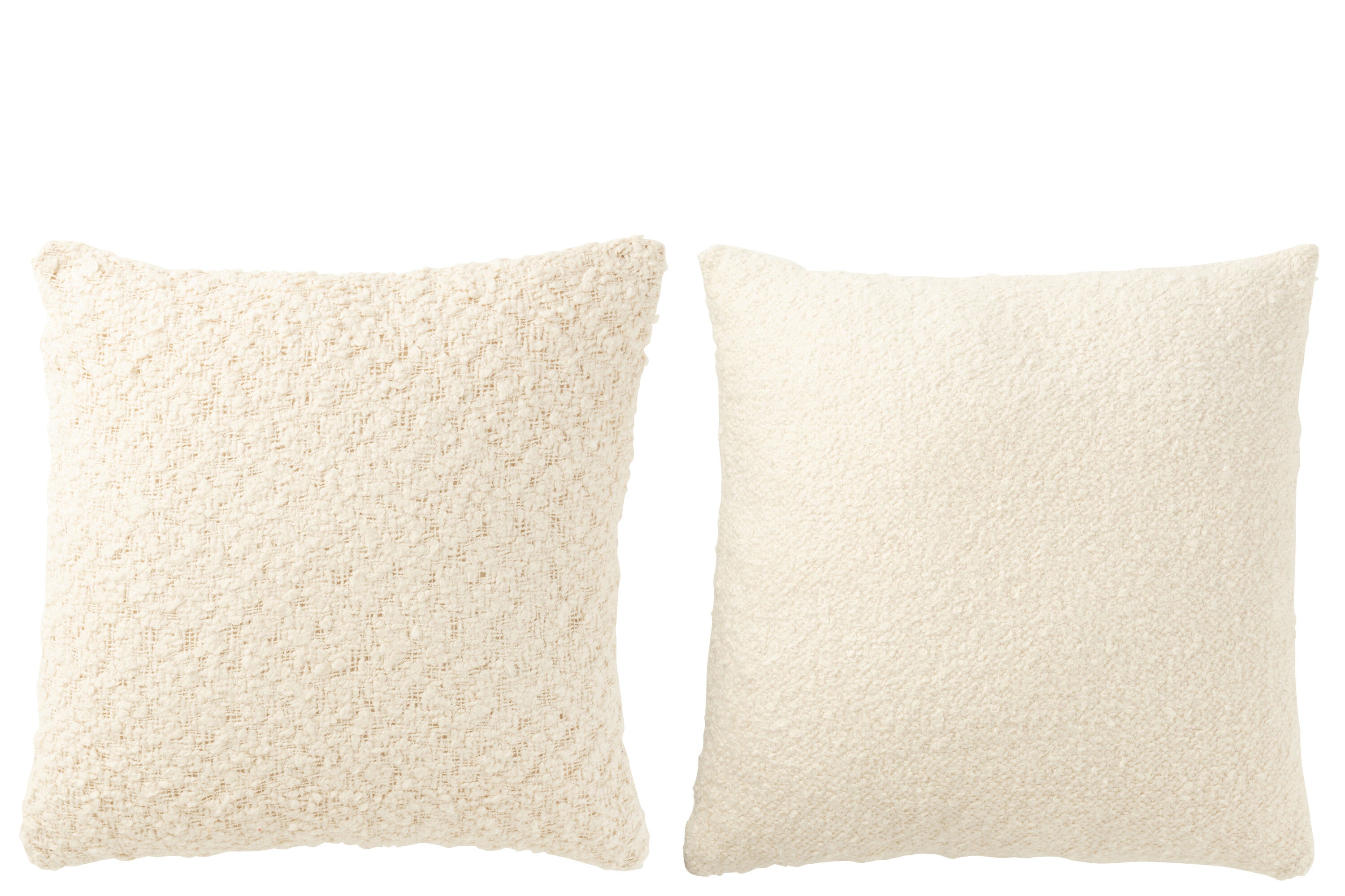 Kussen Vierkant Los/Strak Geweven Katoen Room Assortiment Van 2