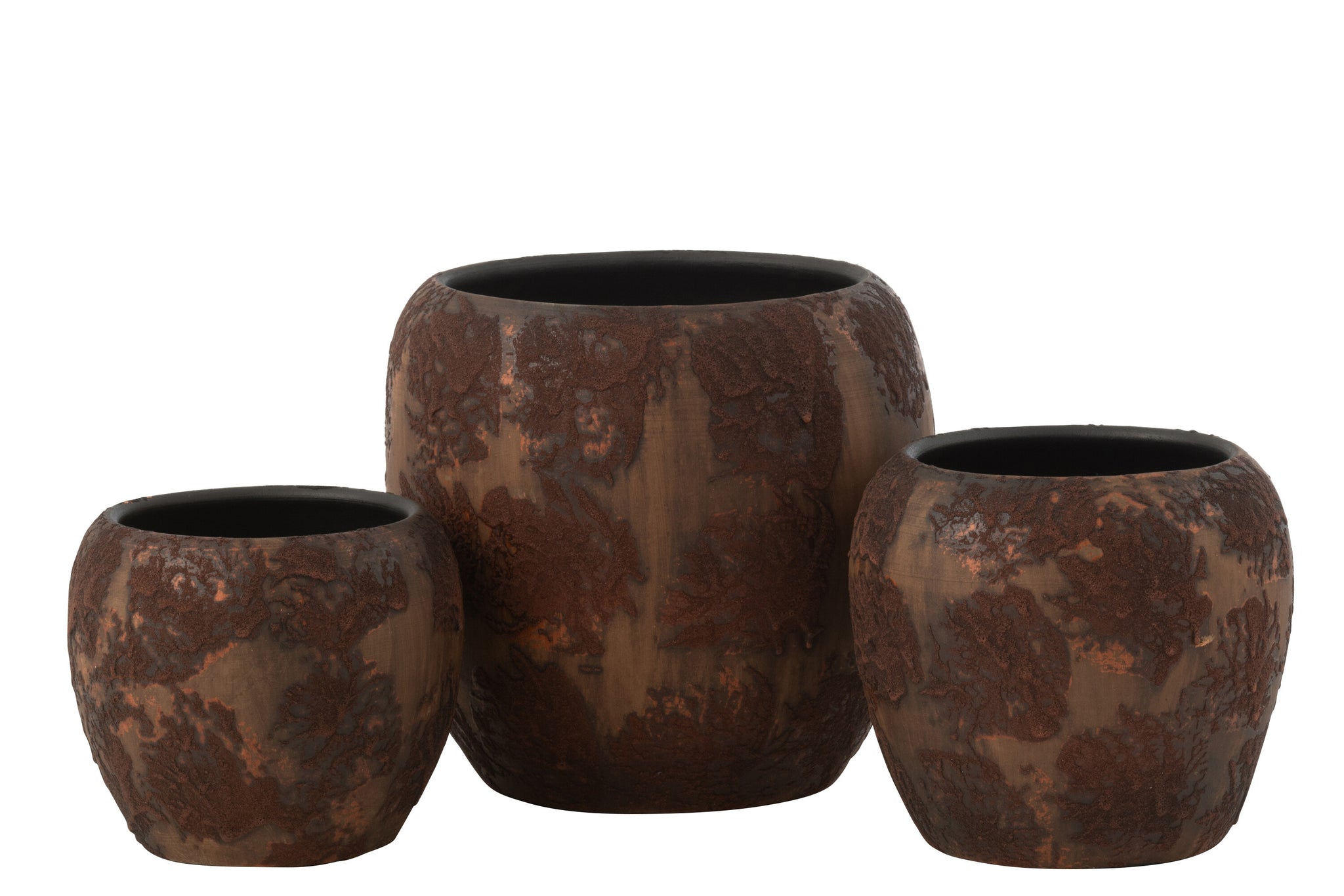 BLOEMPOT CER+VOET HOUT GRIJS/W