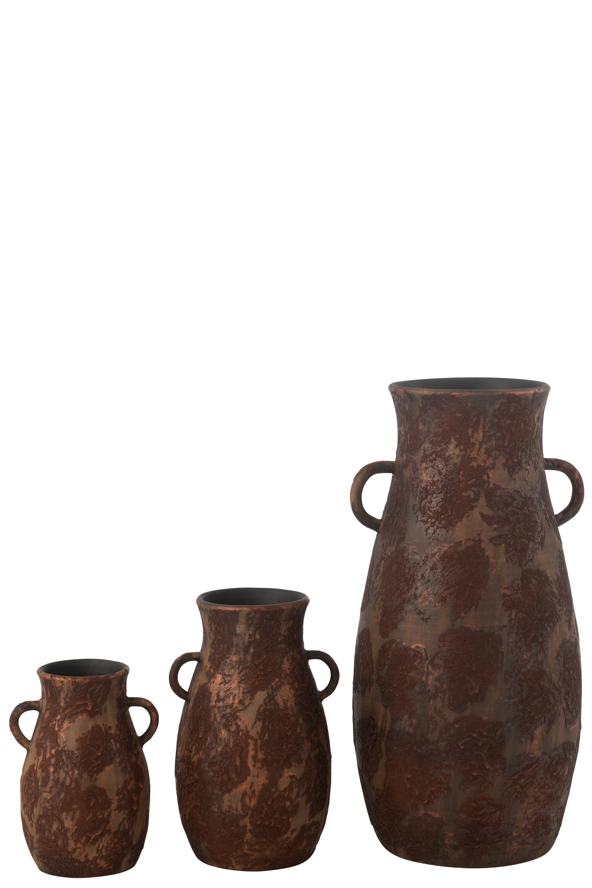 Vaas Amphore Terra Bruin/Roest Groot