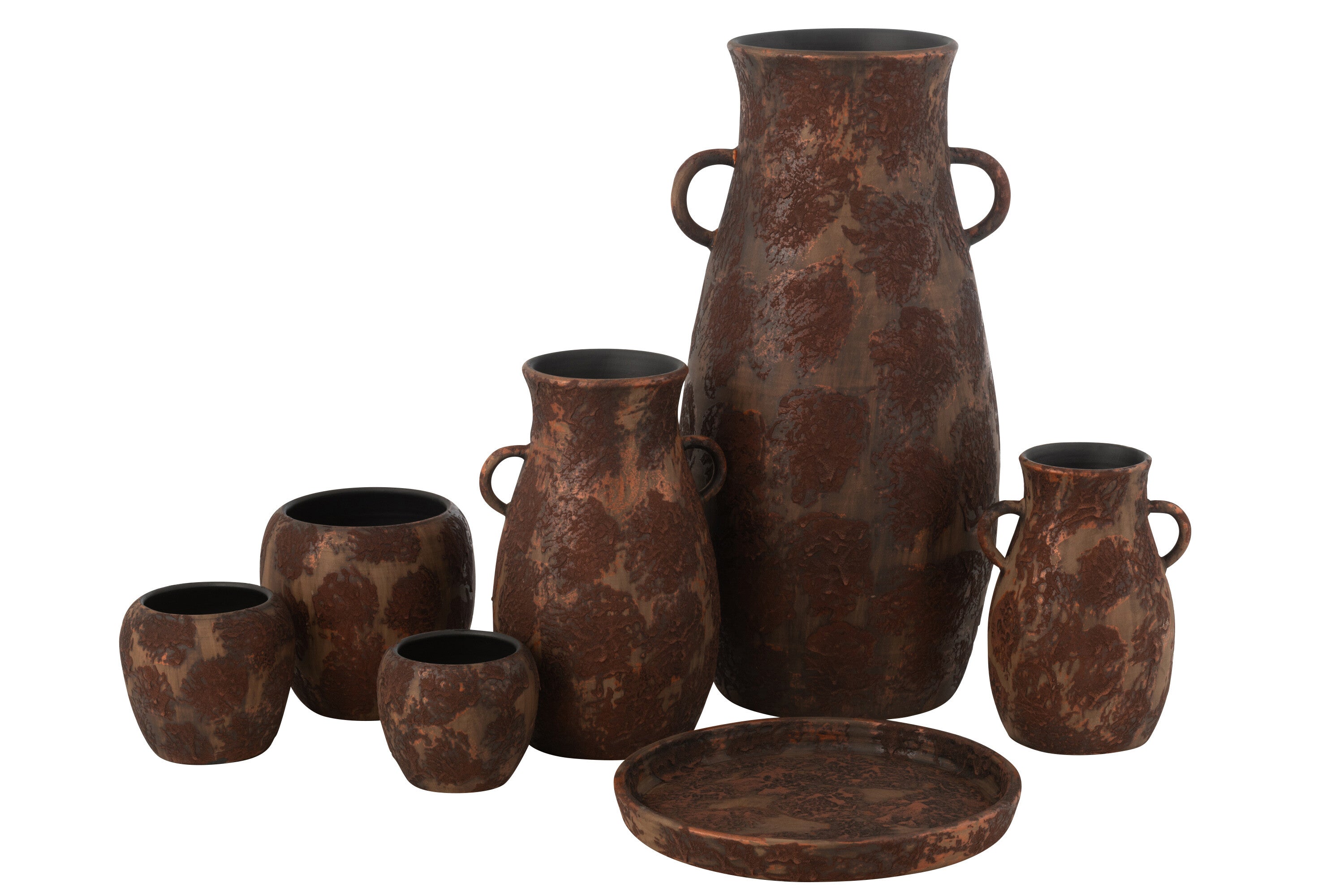Vaas Amphore Terra Bruin/Roest Groot