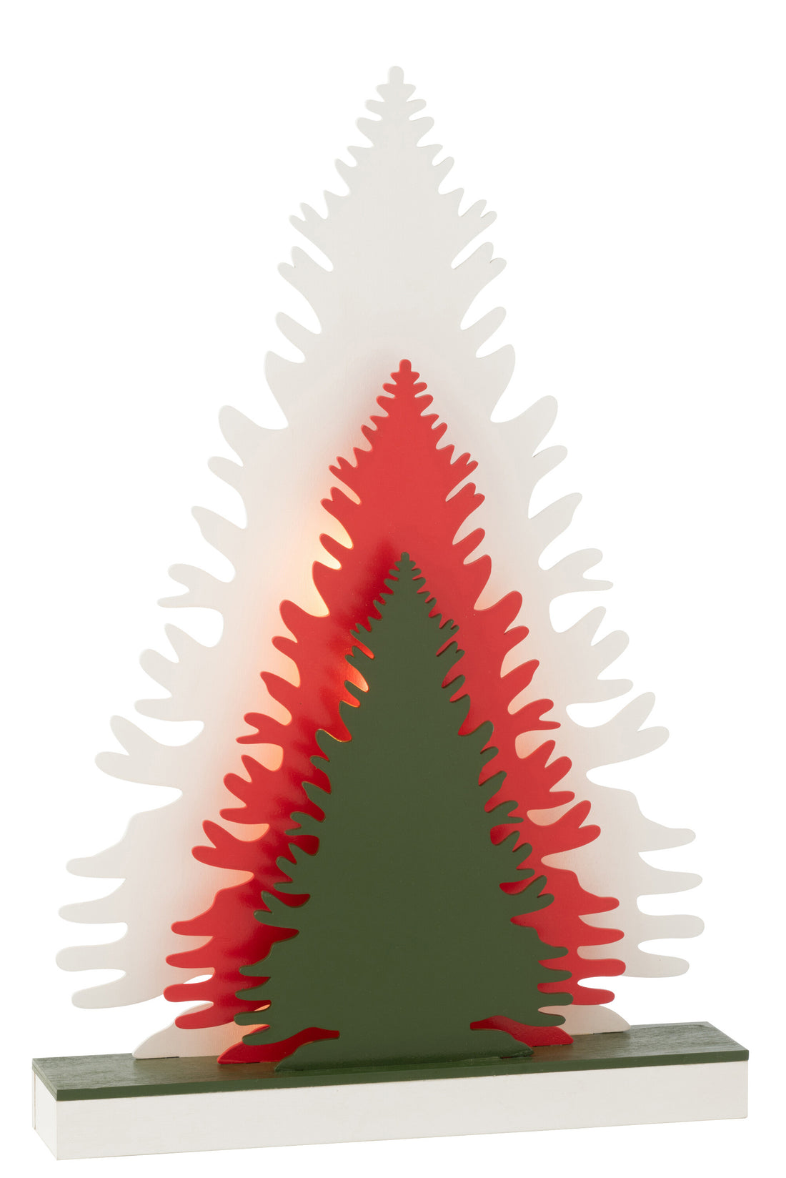 Deco Winter Led Bomen Hout Mix