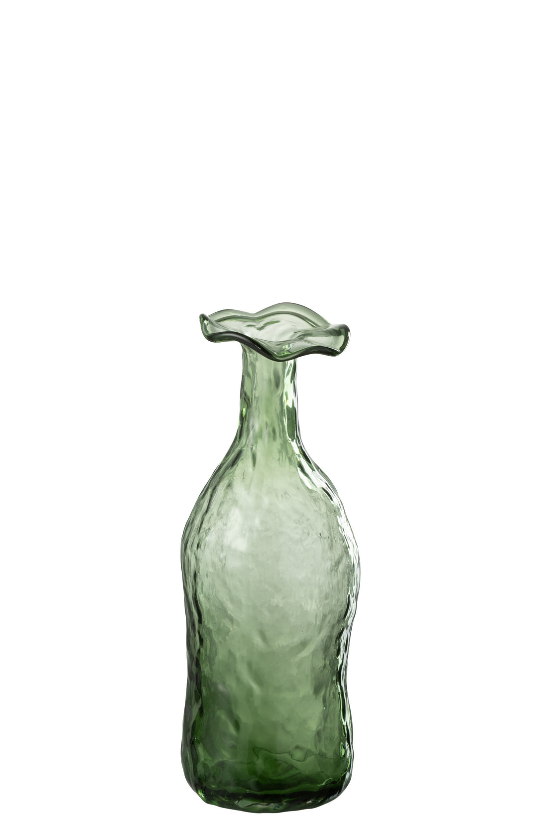 Vaas Bloeiend Glas Groen Klein