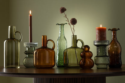 Vaas Bloeiend Glas Groen Medium