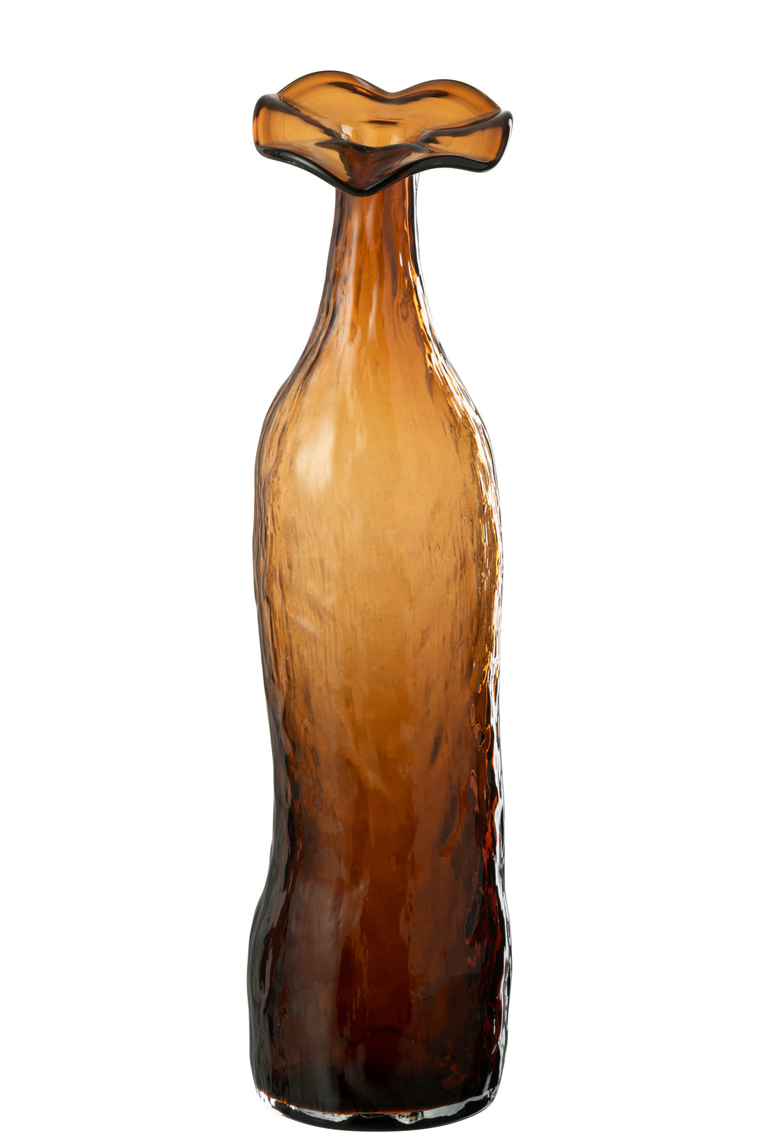 Vaas Bloeiend Glas Bruin Groot