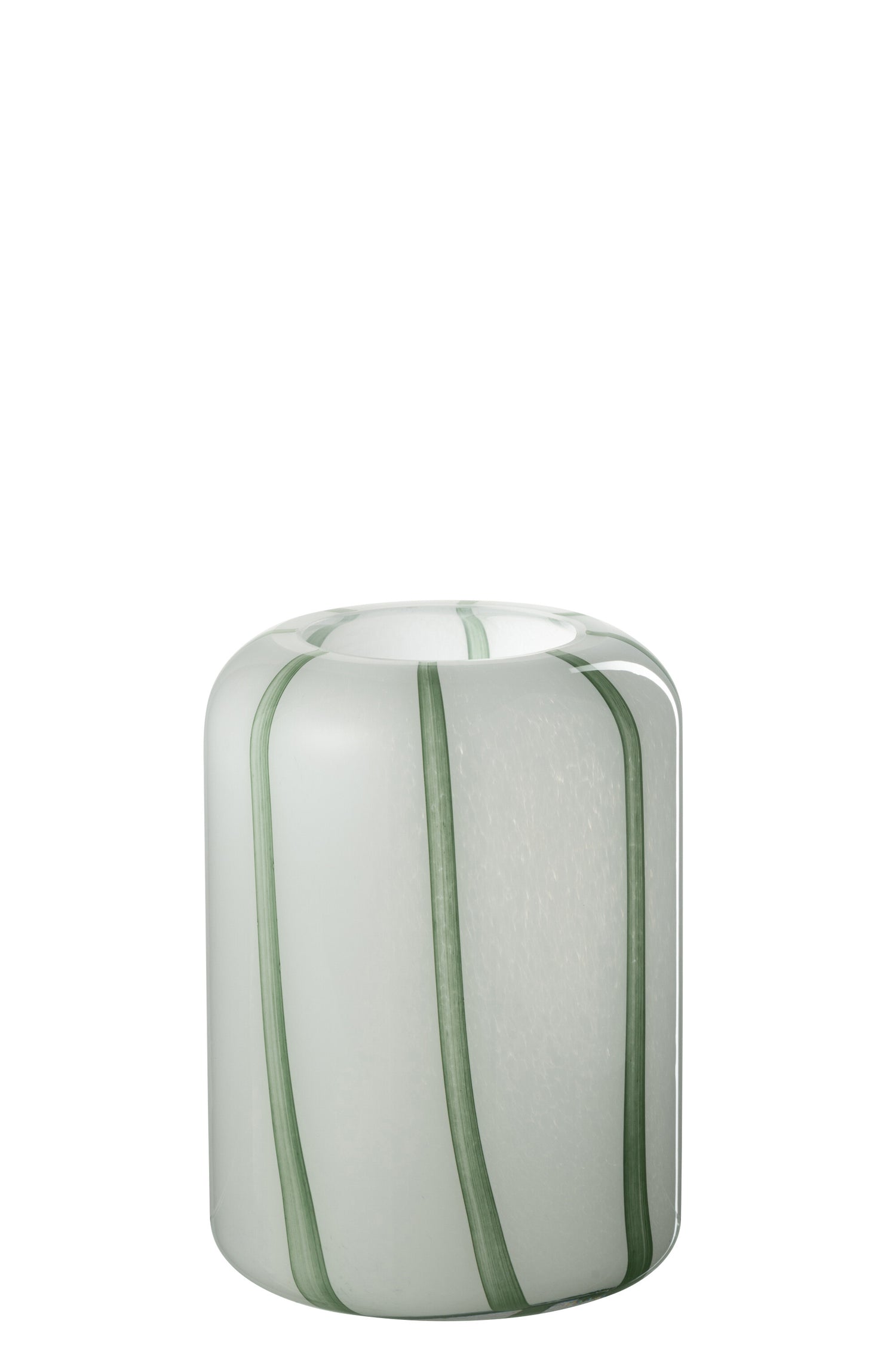 Vaas Mimi Glas Wit/Groen Klein