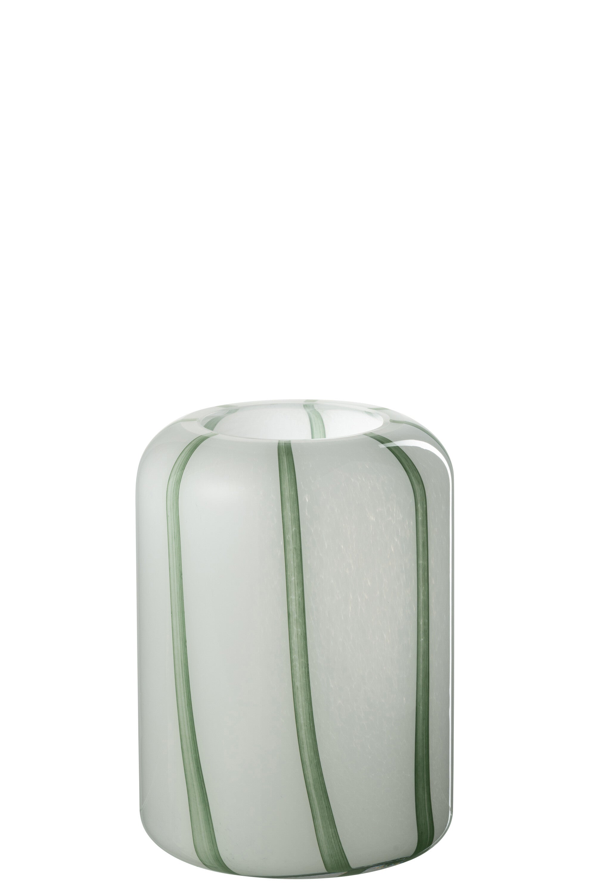 Vaas Mimi Glas Wit/Groen Klein