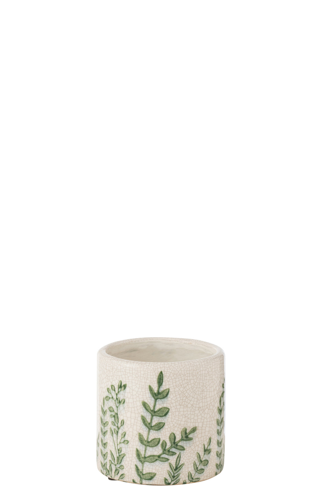 Vaas Ferny Rond Steengoed Groen/Wit Klein