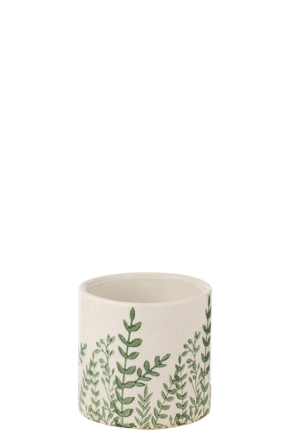 Vaas Ferny Rond Steengoed Groen/Wit Groot