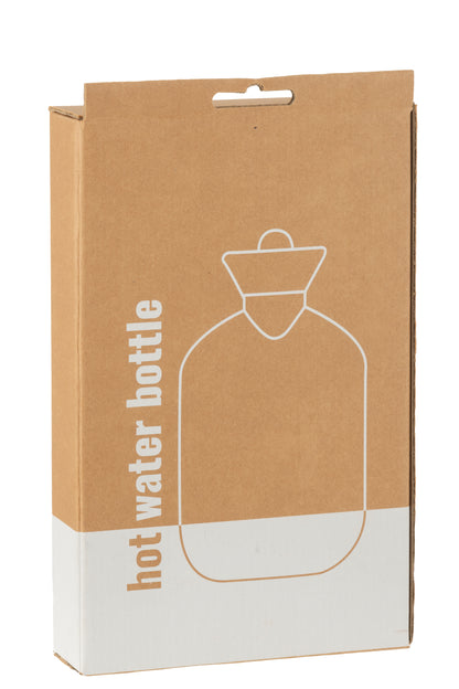 Warmwaterkruik Teddy+Pompons Polyester Lichtbruin