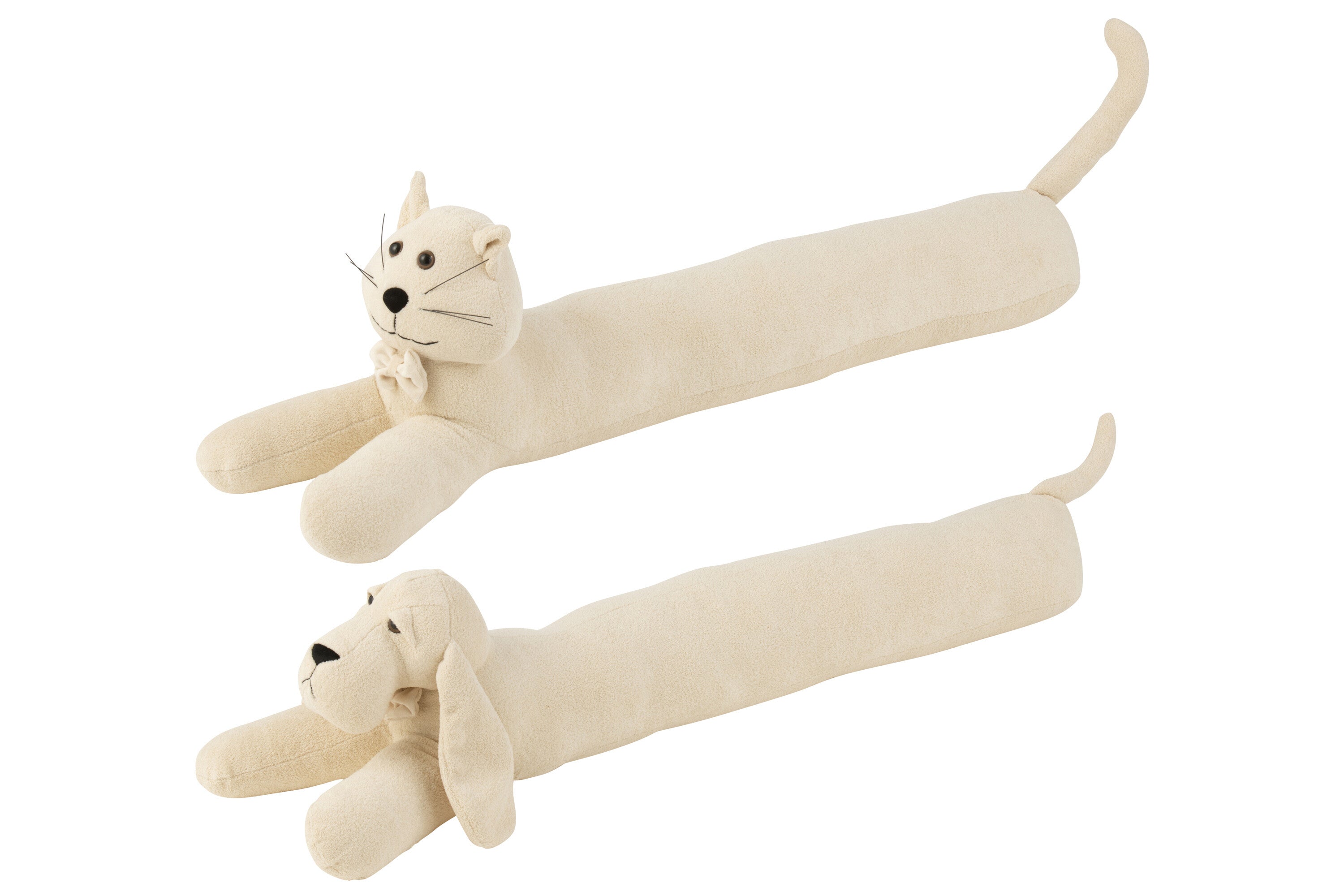 Tochtstrip Hond/Kat Bouclé Ecru Assortiment Van 2