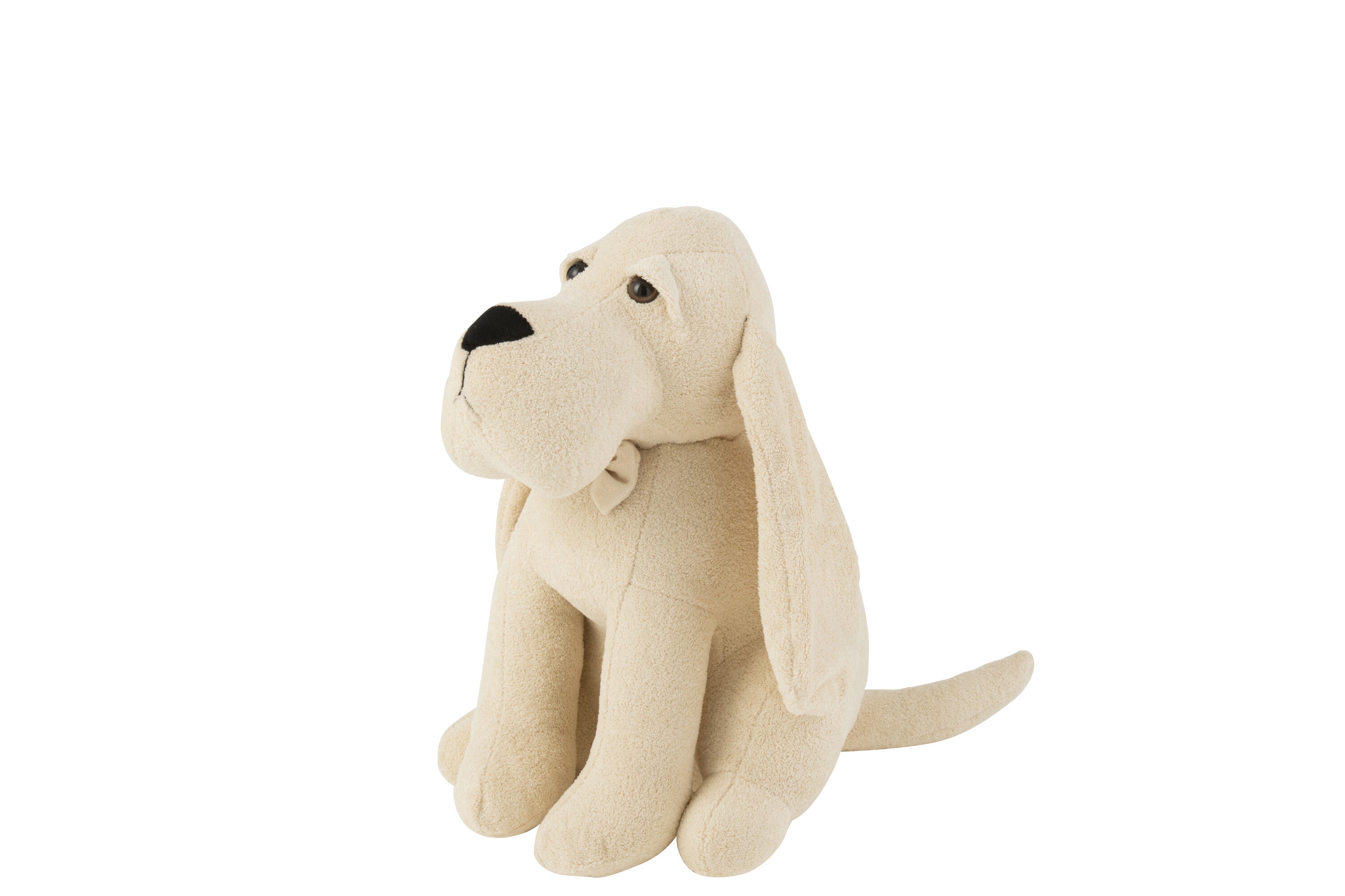 Deurstopper Hond + Strik Bouclé Ecru