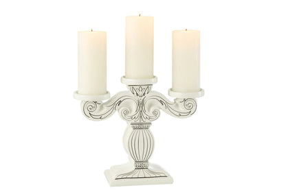 Kroonluchter Dolomiet Wit/Zwart