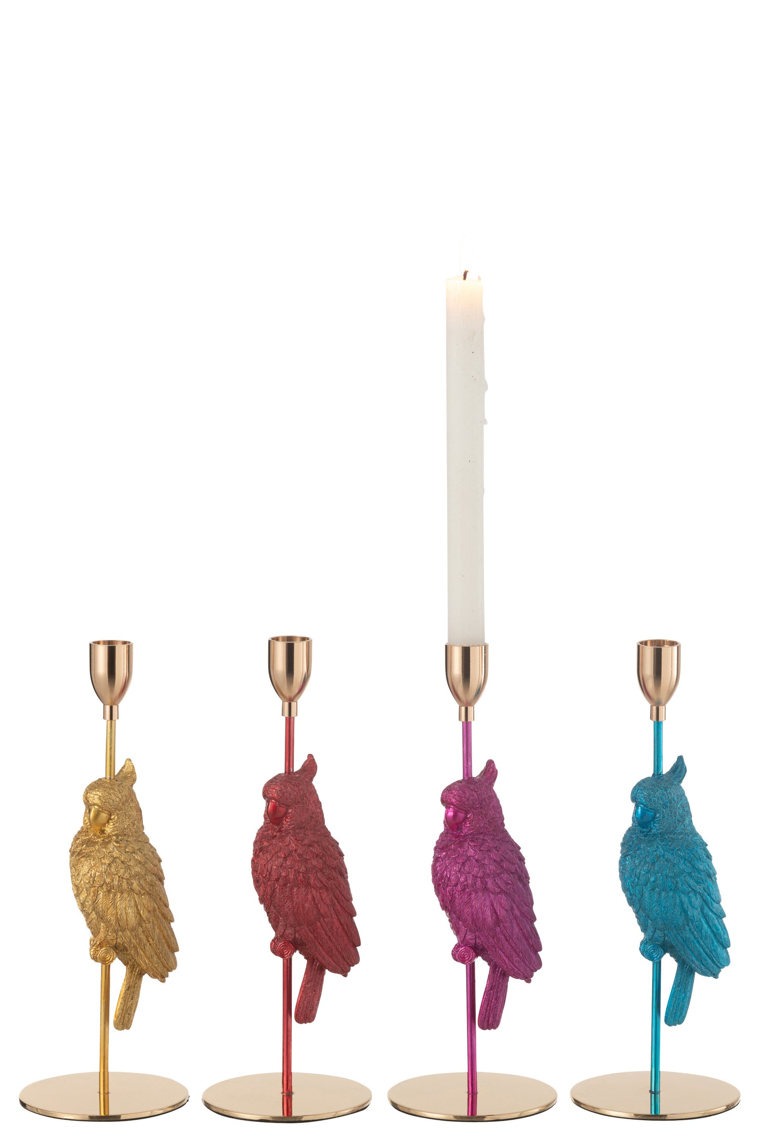 Kaarsenhouder Vogelhars Mix Assortiment Van 4