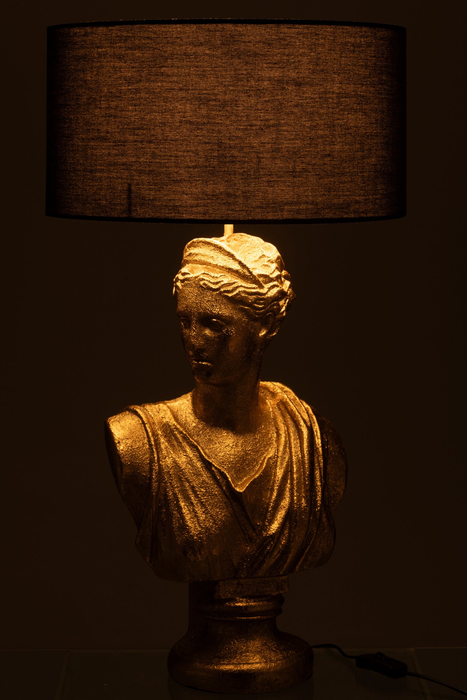 Lamp Dame Buste Hars Goud