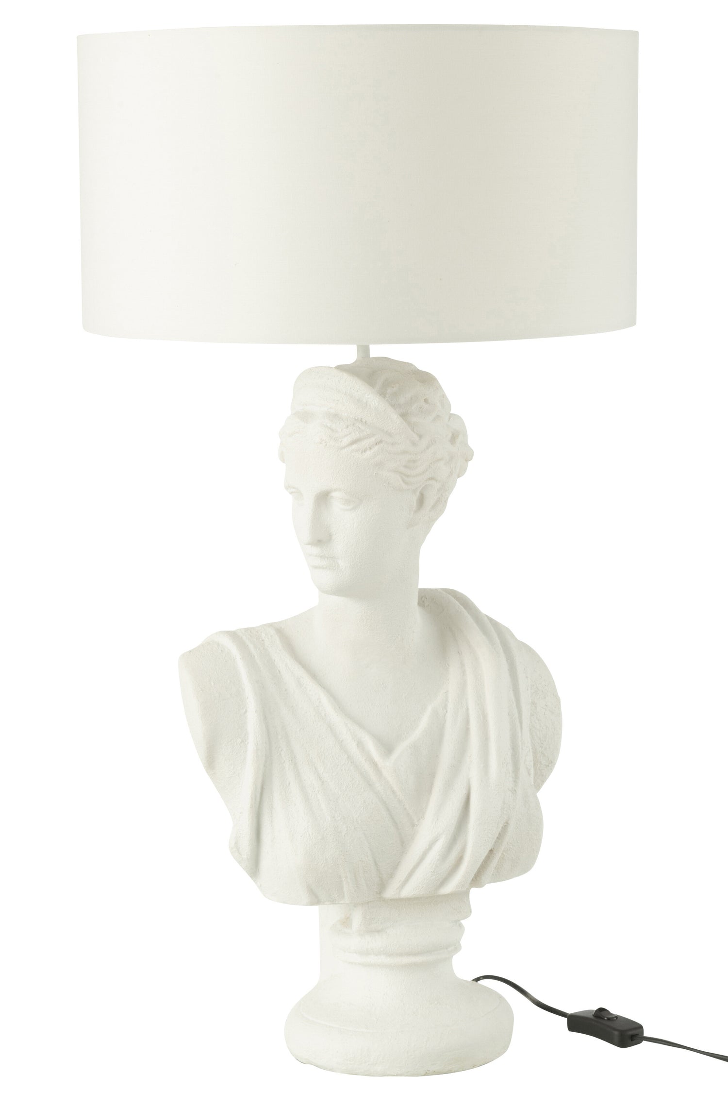 Lamp Lady Bust Hars Wit