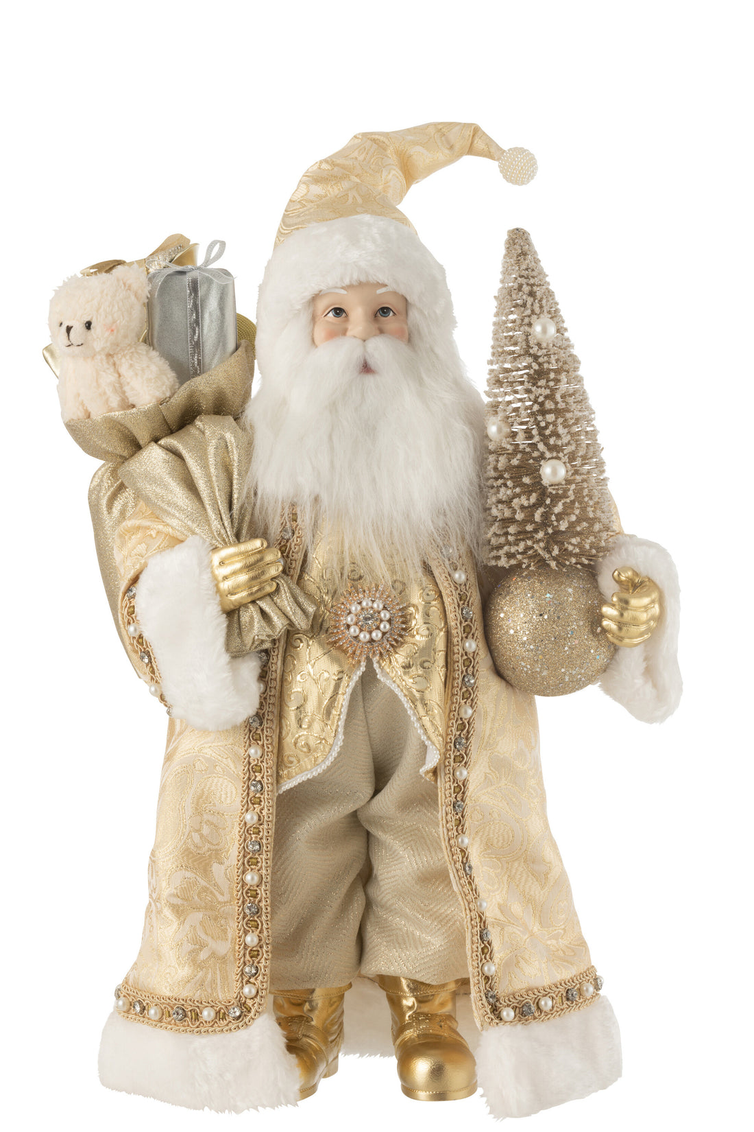 Santa Deco Hars/Textiel Goud