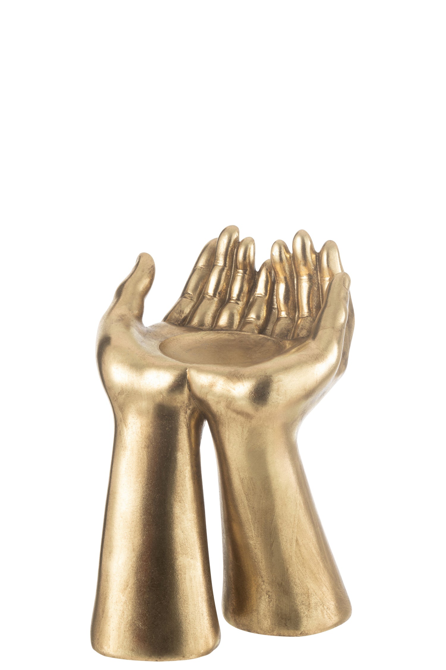 Kaarsenhouder Palmen Hars Goud