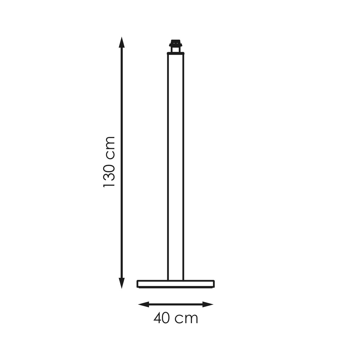 Code 155 Vloerlamp Wit - Moderne - 40x30x130 cm