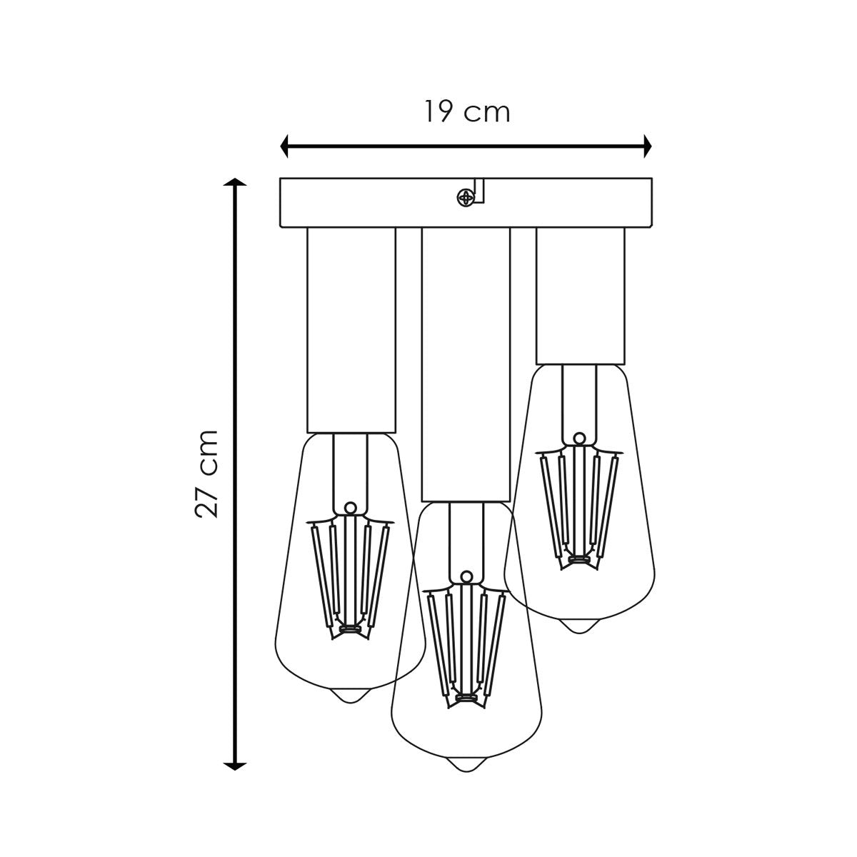 Moderne LED Plafondlamp Marna 3 lichts - Wit - Rond