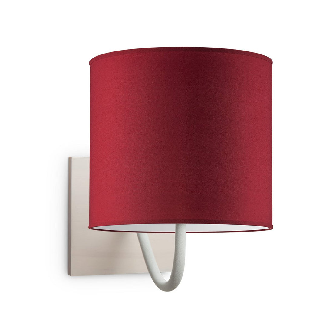 Wandlamp - Beach inclusief Lampenkap E27 rood 20x17cm