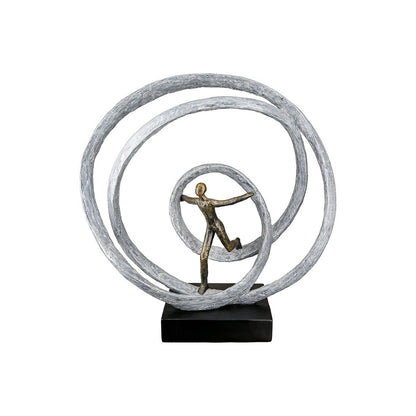 Sculptuur rond Bevrijding H.35 cm