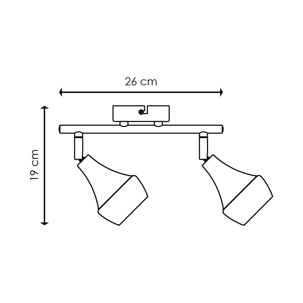 LED Opbouwspot Vaya 2 - incl. dimbare LED lamp - Zwart