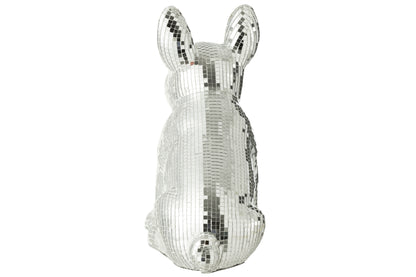 Bulldog Spiegel Hars Zilver