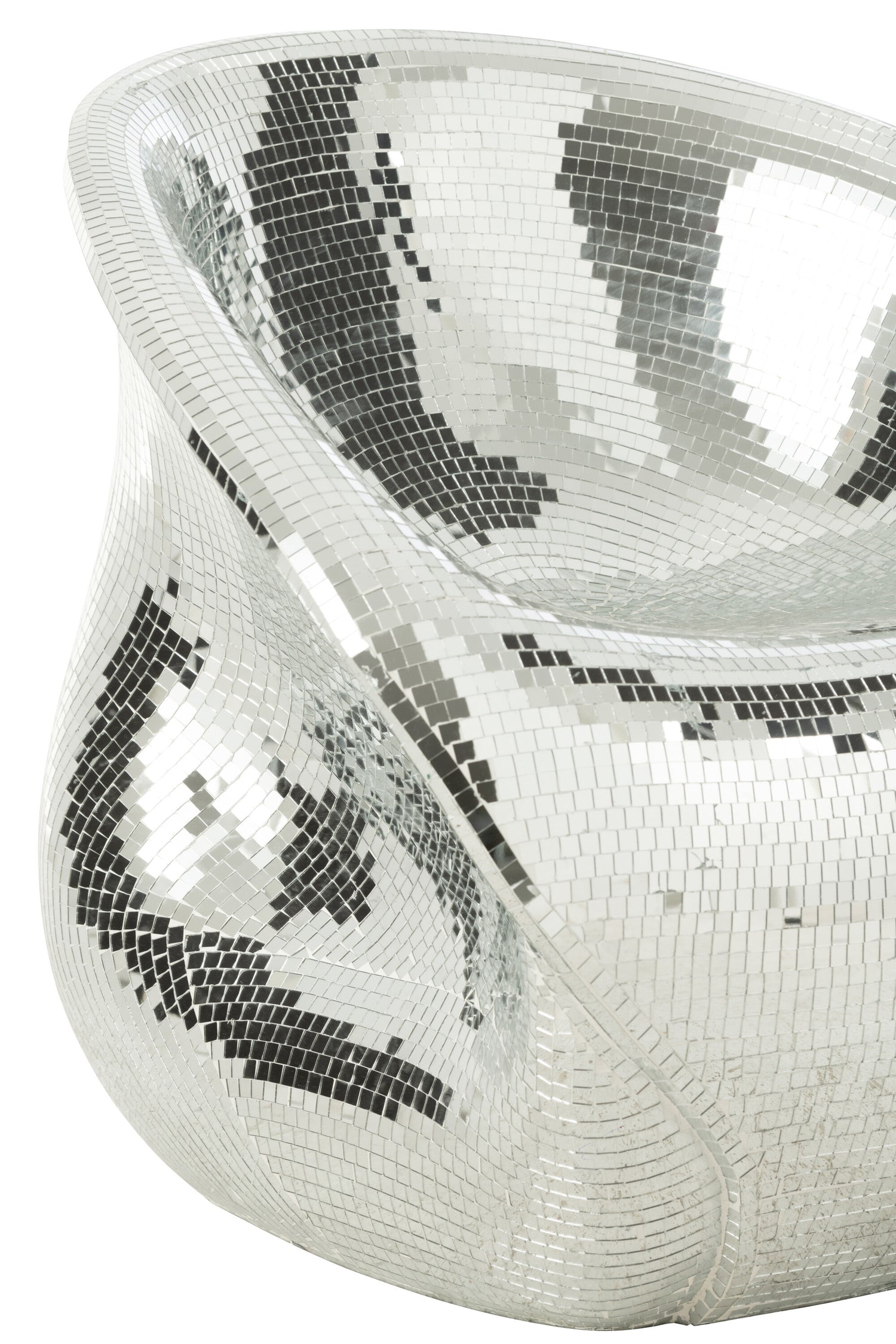 Stoel Spiegel Hars Zilver