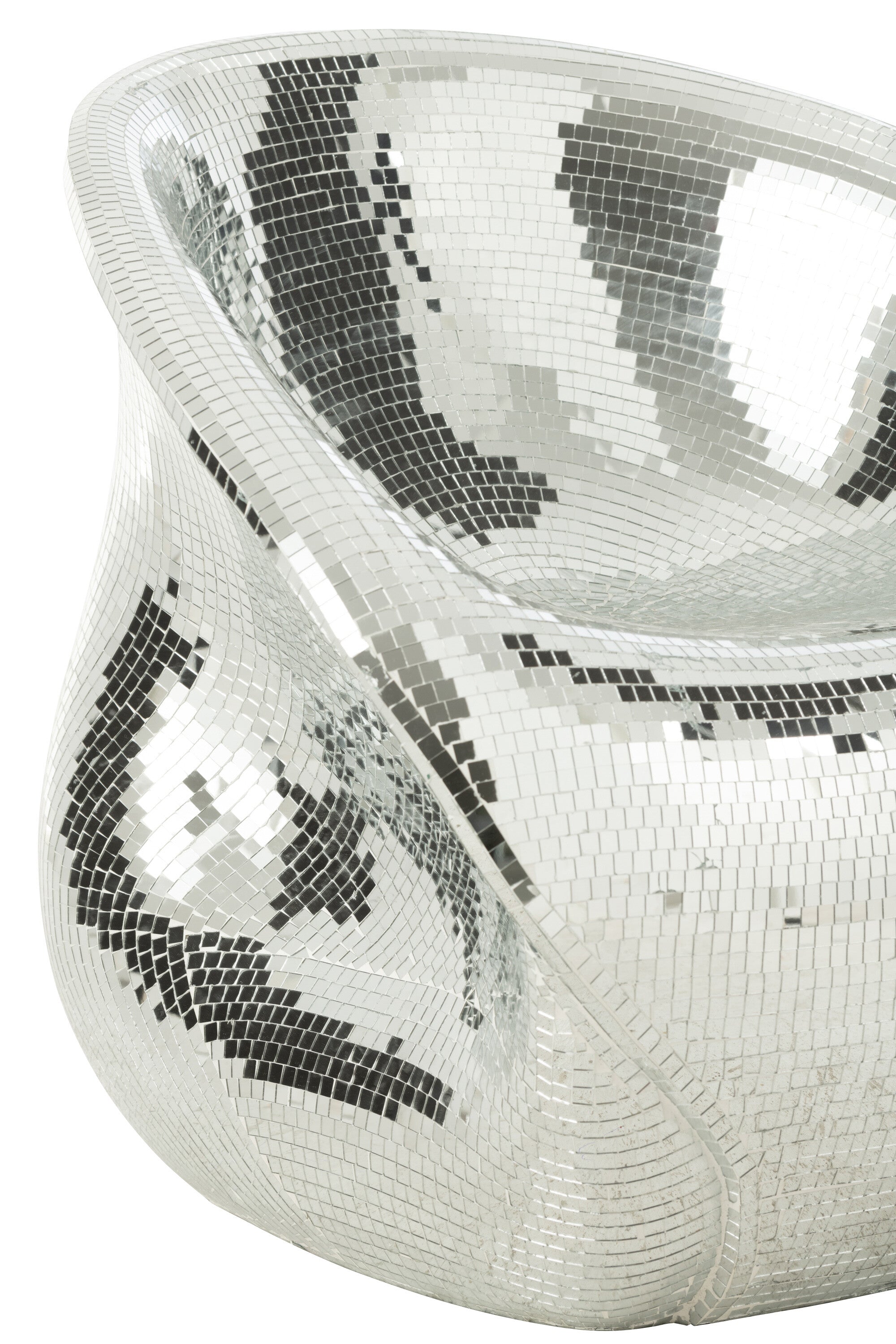 Stoel Spiegel Hars Zilver