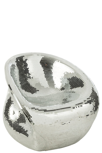 Stoel Spiegel Hars Zilver