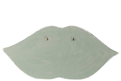 Goed Deco Lips Spiegel Hars Zilver