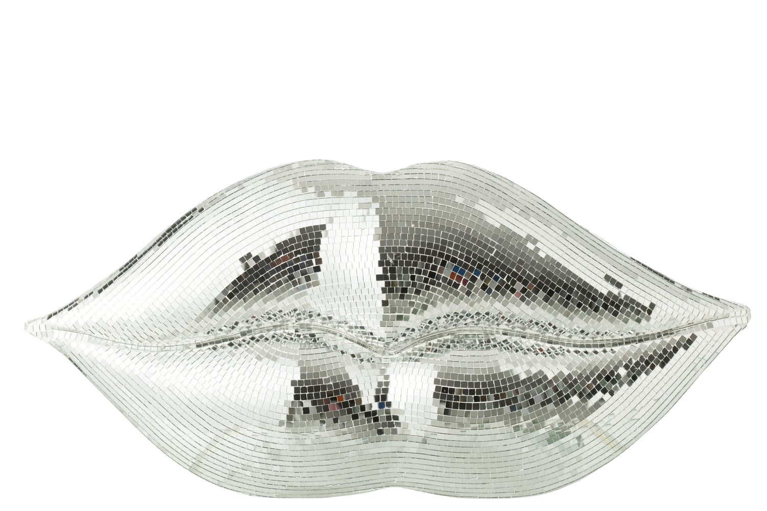 Goed Deco Lips Spiegel Hars Zilver