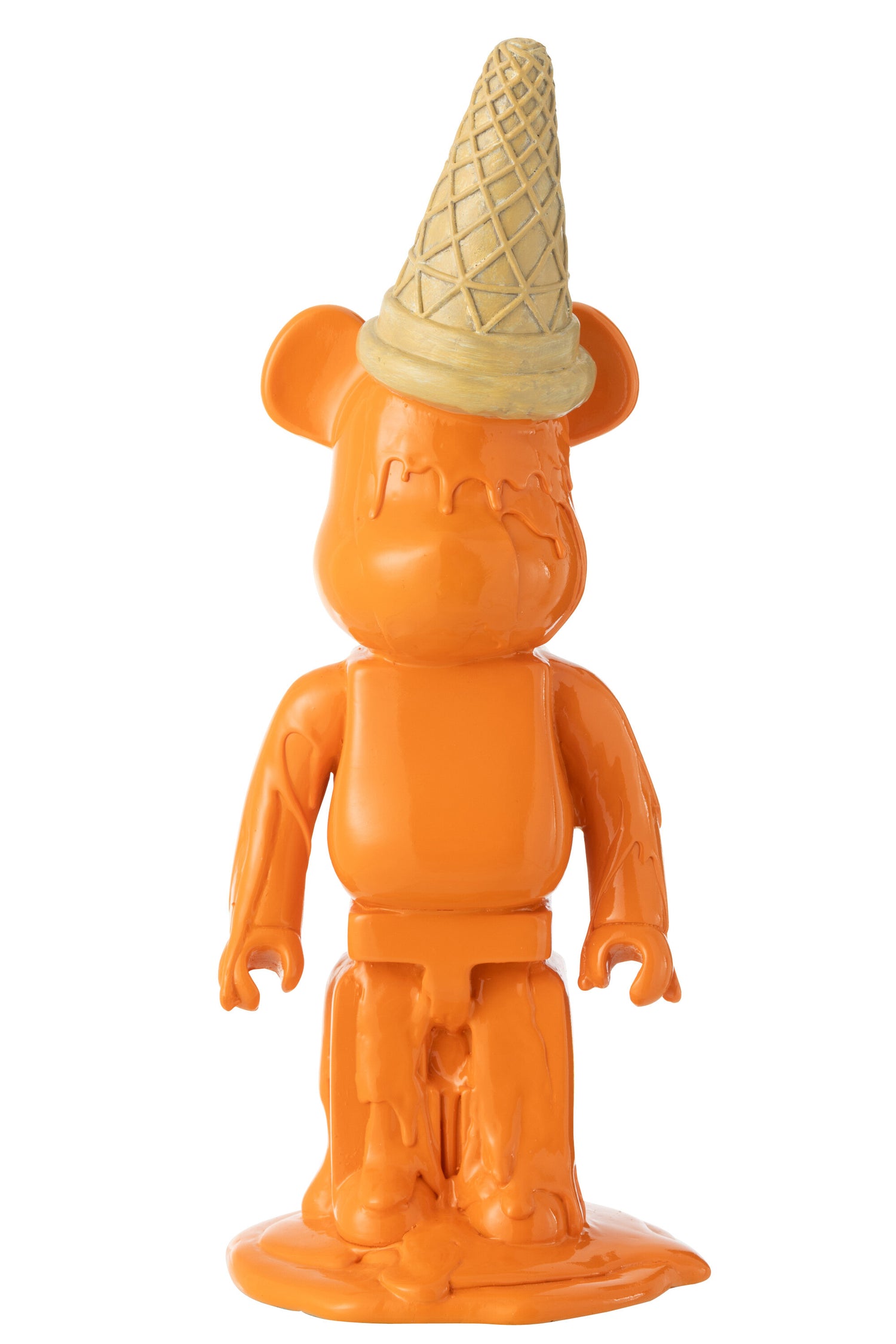 IJsbeer hoorntje van hars in het oranje