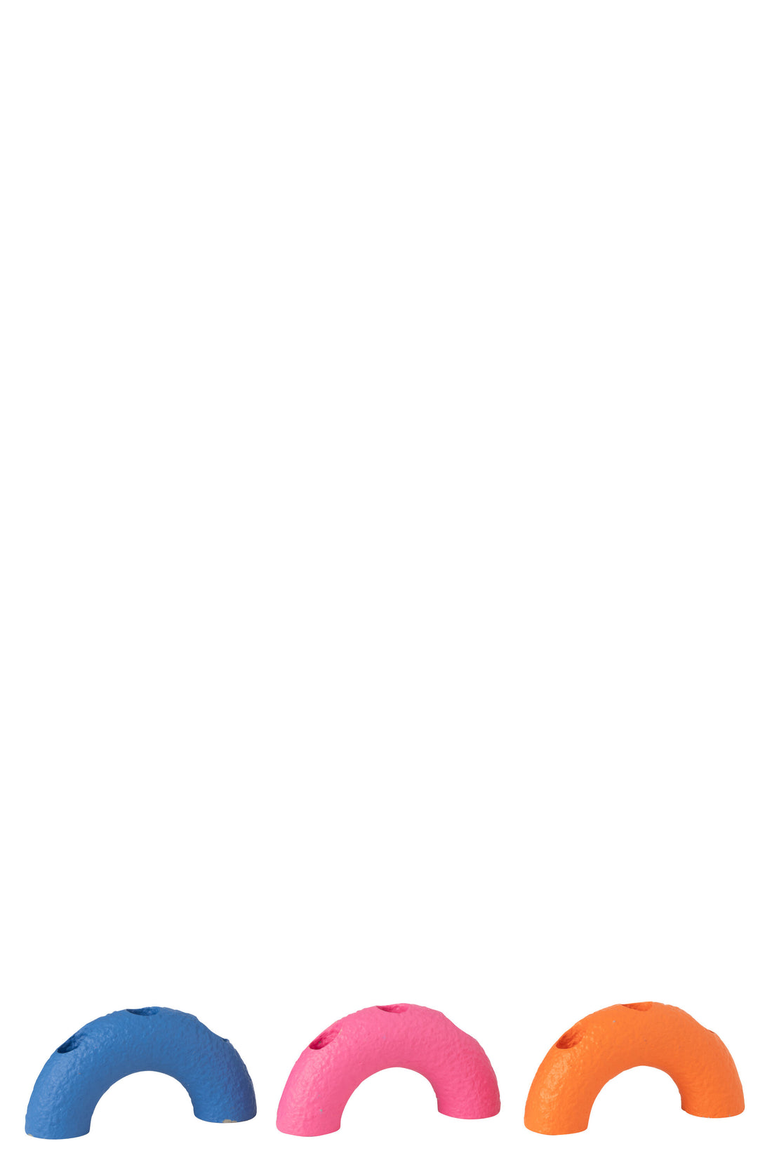 Kaarsenhouder Boog Cement Mix Assortiment Van 3