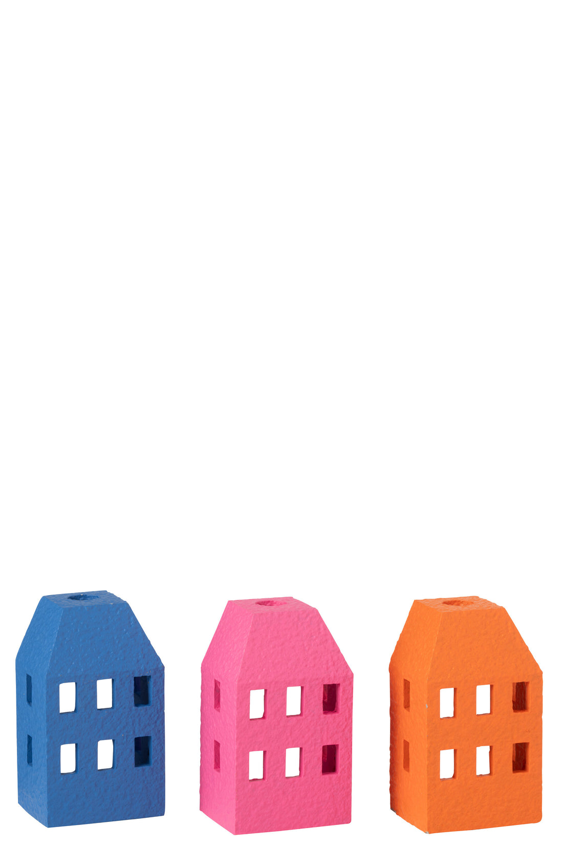 Kaarsenhouder Huis Cement Mix Assortiment Van 3