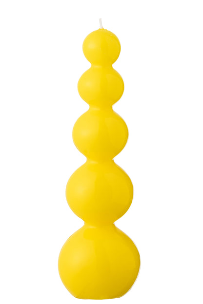 Kaars Kalebas Fluo Geel-25 Uur
