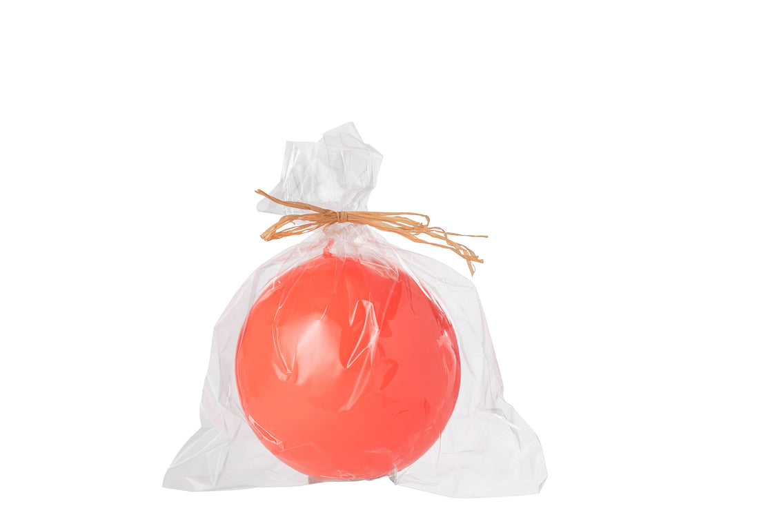 Kaarsbal Was Fluo Rood - 30 uur
