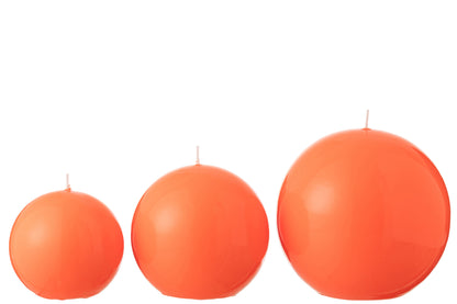 Kaarsbal Was Fluo Rood-50 Uur