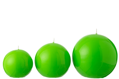 Kaarsbal Was Fluo Groen-50 Uur