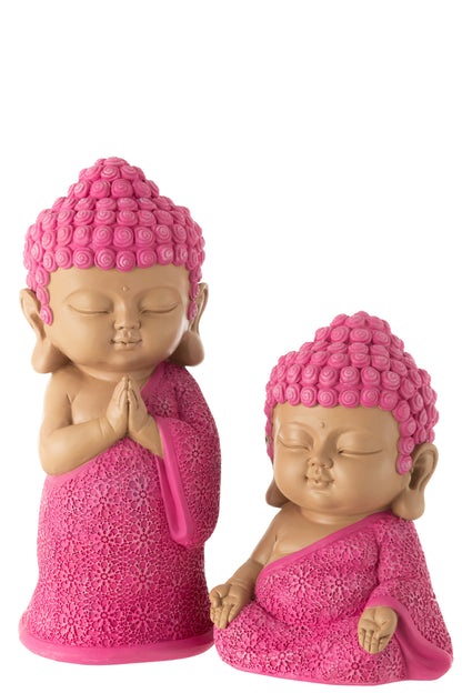 Monnik die bidt Hars Roze