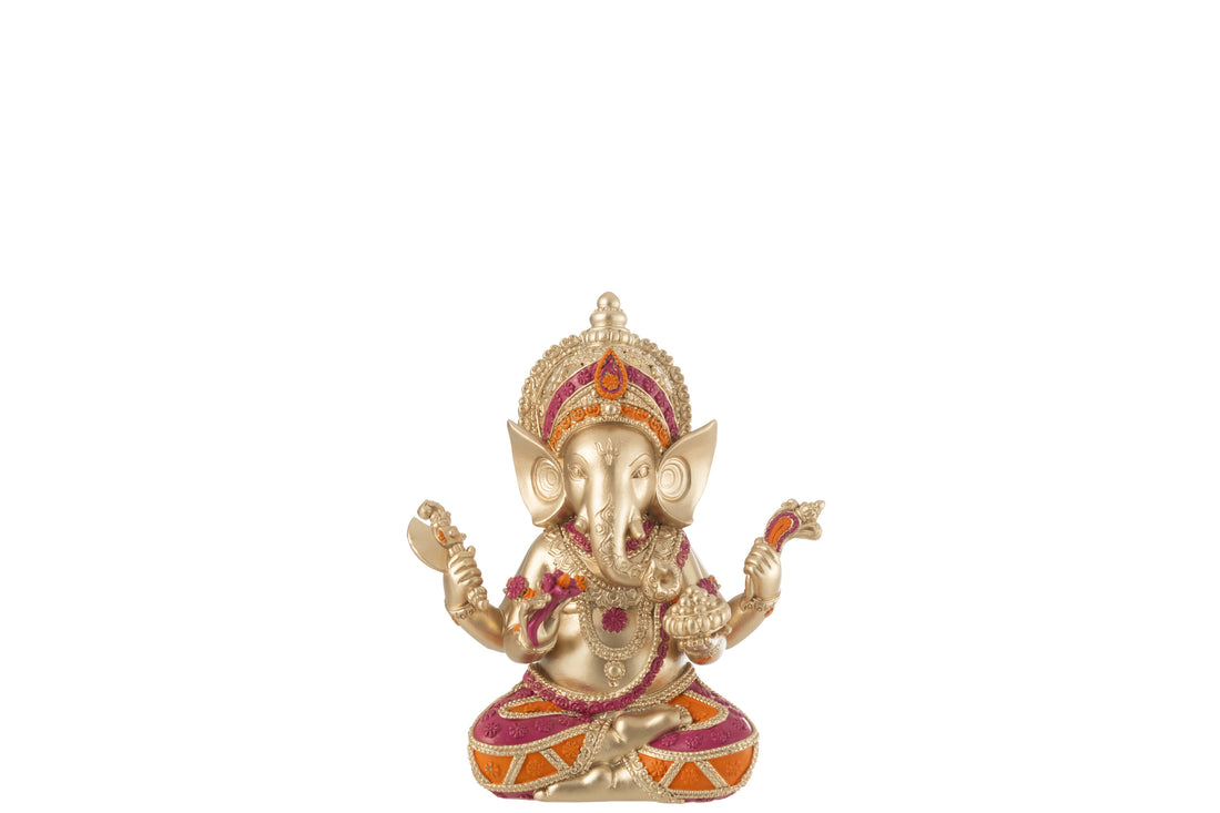 Ganesha Zittend Hars Mix Klein