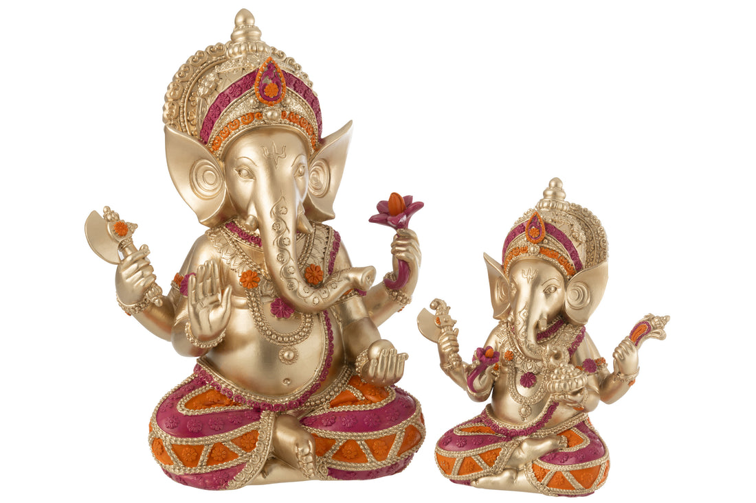 Ganesha Zittend Hars Mix Groot