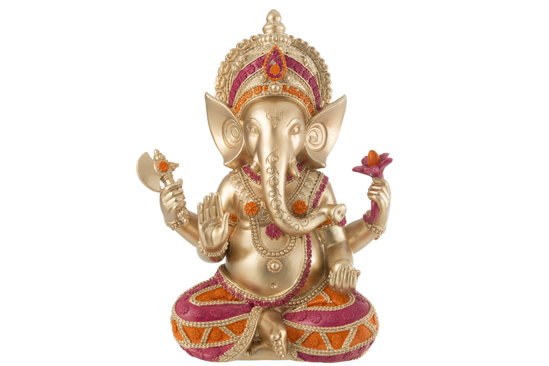 Ganesha Zittend Hars Mix Groot